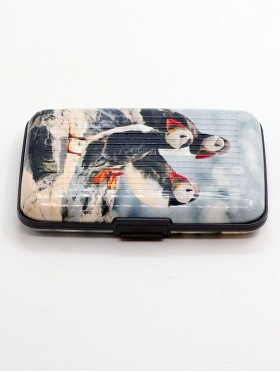 Puffin Print Credit Card Wallet